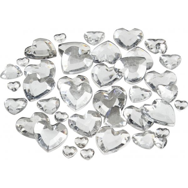 Strass - argent - 6+10+14 mm - 252 pcs