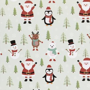 Papier cadeau - bleu glacier - motif de Noël - 5 m Papier cadeau - bleu glacier - motif de Noël - 5 m