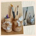 Image client Tissu jute couleur naturelle - 130 cm