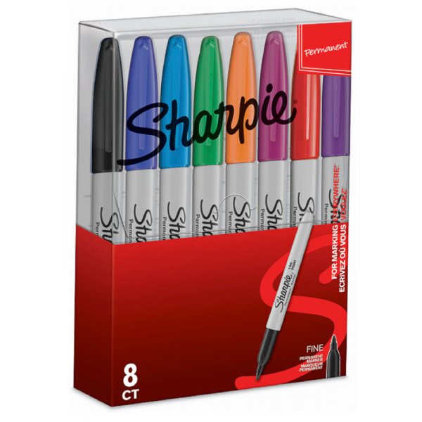 Stylo de marquage Sharpie Permanent Marker - paquet de 8