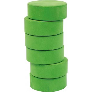 Rondelles de couleur 44 mm - vert - 6 pcs Rondelles de couleur 44 mm - vert - 6 pcs