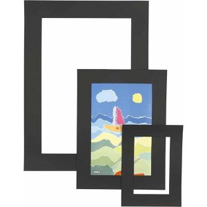 Cadres passe-partout - noirs - A3, A4, A5 - 75 pcs Cadres passe-partout - noirs - A3, A4, A5 - 75 pcs
