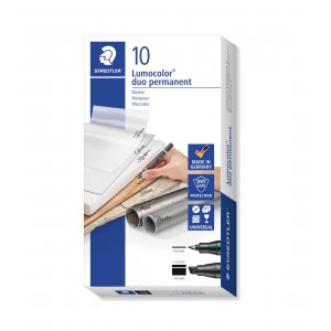 Marqueur permanent Lumocolor Duo FM - Noir Marqueur permanent Lumocolor Duo FM - Noir