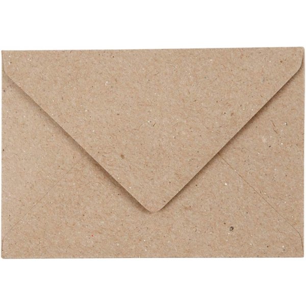 Enveloppe recycle - naturel - 7,8 x 11,5 cm - 50 pcs