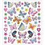 Autocollants - papillons colors