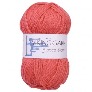 Fil Viking Alpaca Storm 50g - Rose corail (557) Fil Viking Alpaca Storm 50g - Rose corail (557)