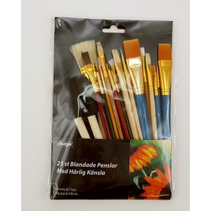 Ensemble de 25 pinceaux multiples pour artistes Ensemble de 25 pinceaux multiples pour artistes