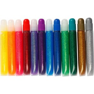 Colle pailletée - 12 x 10 ml Colle pailletée - 12 x 10 ml