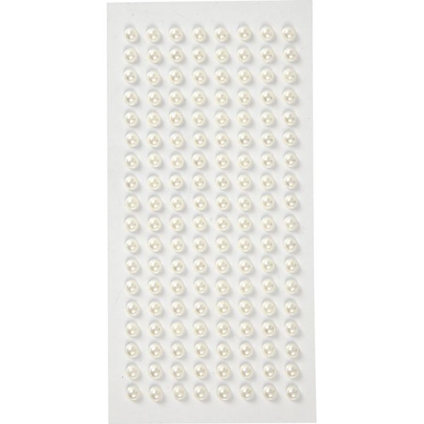 Demi-perles - blanches - 144 pcs