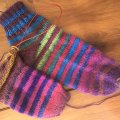 Image client Fil Viking Nordlys 100g - Violet/rouge/marron (957)