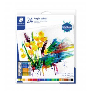 Peintures acryliques 12ml - 24 couleurs Peintures acryliques 12ml - 24 couleurs