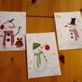 Image client Bloc de carte postale aquarelle