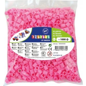 Perles tube XL 1000 pcs rose Perles tube XL 1000 pcs rose