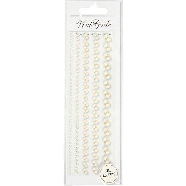 Strass - blanc - 2-8 mm - 140 pcs