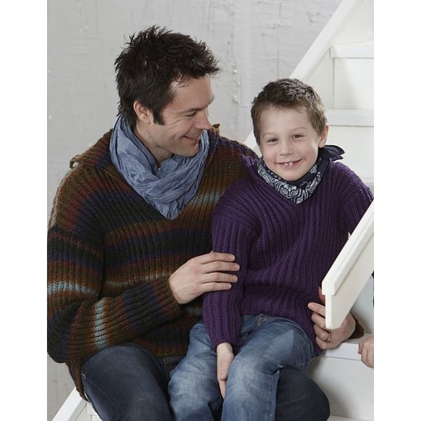 Patron tricot - Pull tricot textur (chaud & pais)