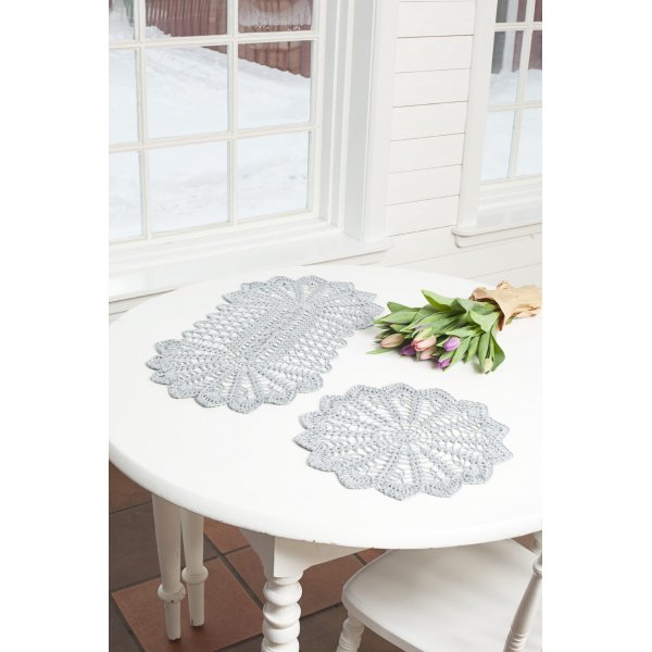 Patron au crochet - Nappe et chemin de table au crochet