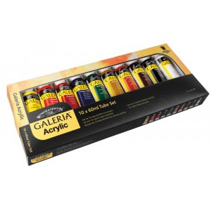 Peinture acrylique W&N Galeria - Set de peinture 10x60 ml Peinture acrylique W&N Galeria - Set de peinture 10x60 ml