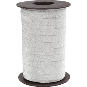Cordon cadeau - argent - paillettes - 100 m Cordon cadeau - argent - paillettes - 100 m