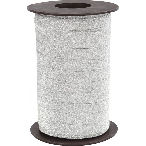 Cordon cadeau - argent - paillettes - 100 m