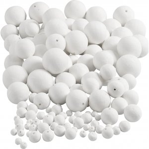 Boules de flirt - blanches - différentes tailles - 240 pcs Boules de flirt - blanches - différentes tailles - 240 pcs