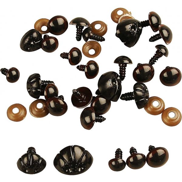 Yeux en peluche et ours en peluche - 130 pcs