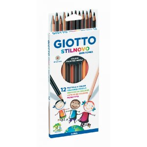 Crayons de couleur Couleur peau Stilnovo - paquet de 12 Crayons de couleur Couleur peau Stilnovo - paquet de 12