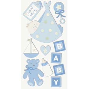 Mélange d'autocollants - Bébé 2 - bleu Mélange d'autocollants - Bébé 2 - bleu