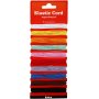 Cordon lastique - 1 mm - couleurs mlanges - 10 x 3,5 m