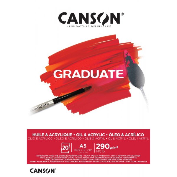 Bloc Acrylique et Huile Diplm 290g 20 feuilles