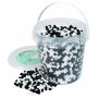 Perles de pipe en seau 5000 pcs - m�lange noir et blanc