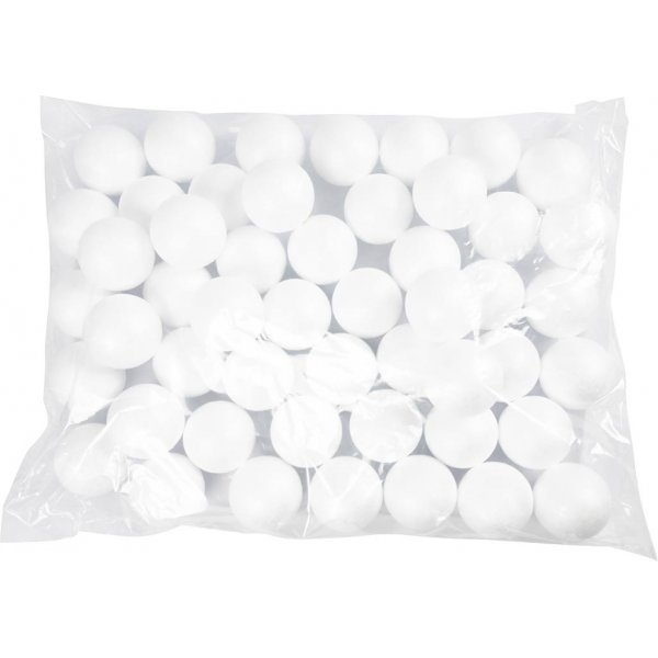 Boules en polystyrne - blanc - 7 cm - 50 pcs