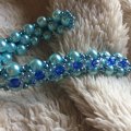 Image client Perles de verre � facettes 4 mm - bleu 100 pcs. rond, chatoyant