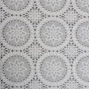 Toile cirée PVC Dentelle - Crocheté blanc Toile cirée PVC Dentelle - Crocheté blanc