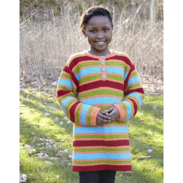 Patron tricot - Pull long & bonnet (tailles junior)