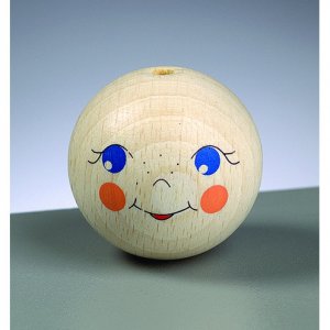 Tête en bois 40 mm - poupée Tête en bois 40 mm - poupée