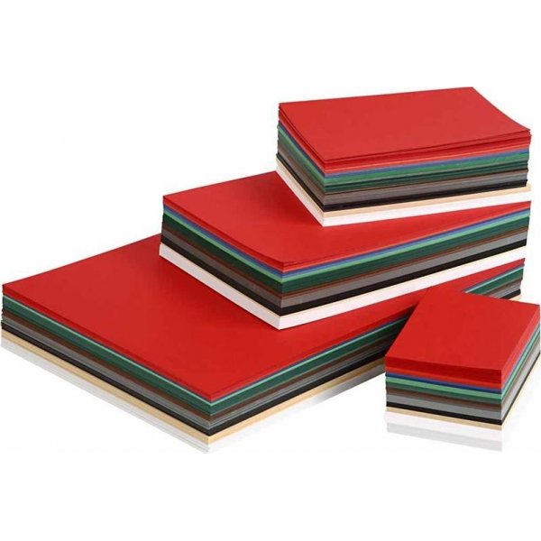 Carton de Nol - couleurs mlanges - A3, A4, A5, A6 - 900 feuilles