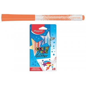 Set de feutres - Maped - Color´Peps 8 stylos à paillettes Set de feutres - Maped - Color´Peps 8 stylos à paillettes