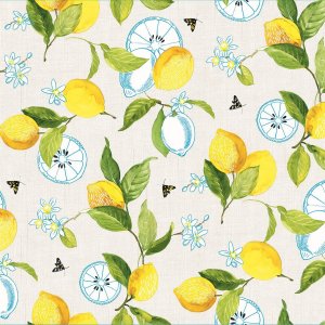 Toile cirée PVC Citrons Toile cirée PVC Citrons