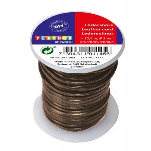 Cordon en cuir 22,5 m marron Cordon en cuir 22,5 m marron