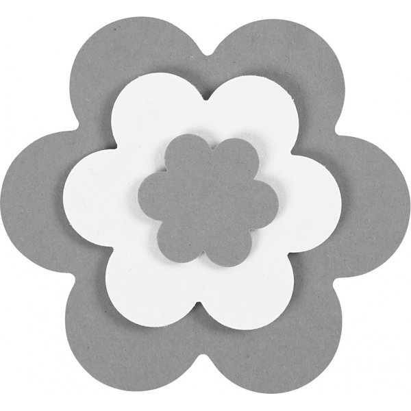 Perforateurs couche sur couche - Fleur - 3 pcs