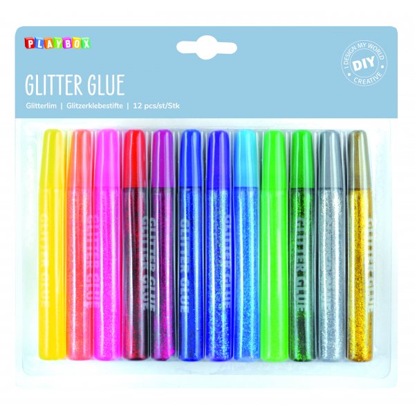 Colle paillet�e 12 pcs