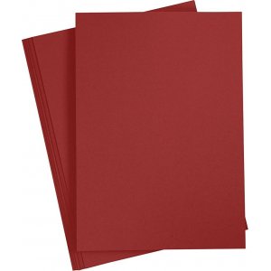 Carton coloré - rouge foncé - A4 - 180 g - 20 feuilles Carton coloré - rouge foncé - A4 - 180 g - 20 feuilles