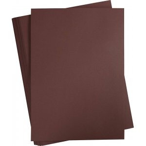 Carton coloré - marron foncé - A2 - 180 g - 100 feuilles Carton coloré - marron foncé - A2 - 180 g - 100 feuilles