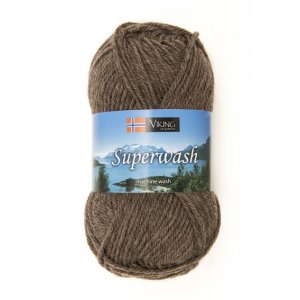 Fil Viking Superwash 50g - Gris marron (108) Fil Viking Superwash 50g - Gris marron (108)