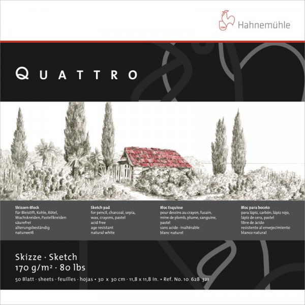 Bloc  dessin Hahnemhle Sketch Quattro 170g