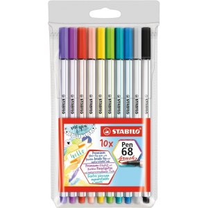Stylo fibre Pinceau 68 - paquet de 10 Stylo fibre Pinceau 68 - paquet de 10