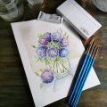 Image client Peinture aquarelle W&N Cotman - Coffret Sketcher's 12 couleurs