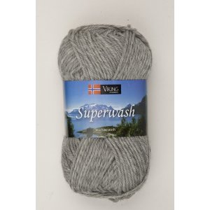 Fil Viking Superwash 50g - Gris clair (113) Fil Viking Superwash 50g - Gris clair (113)