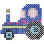 Assiettes perles - voiture - avion - bateau - tracteur - bus et vlo - 6 pcs