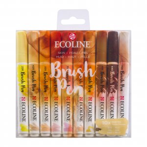 Ecoline Brush Pen, paquet de 10 - Orange Ecoline Brush Pen, paquet de 10 - Orange